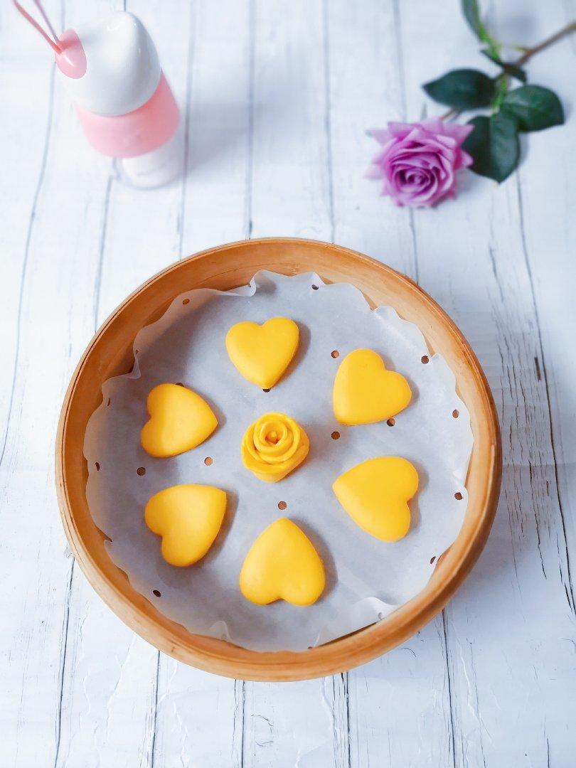 浪漫心形南瓜馒头〖女神节礼物〗