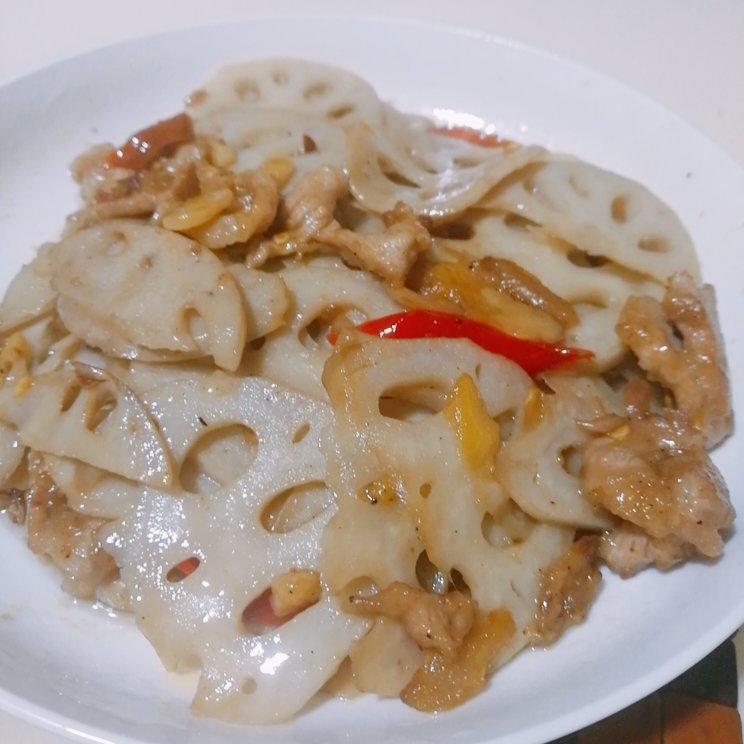 莲藕片炒肉