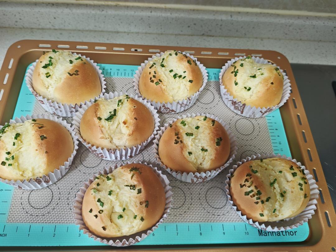 一次发酵，满屋飘香巨好吃的蒜香面包