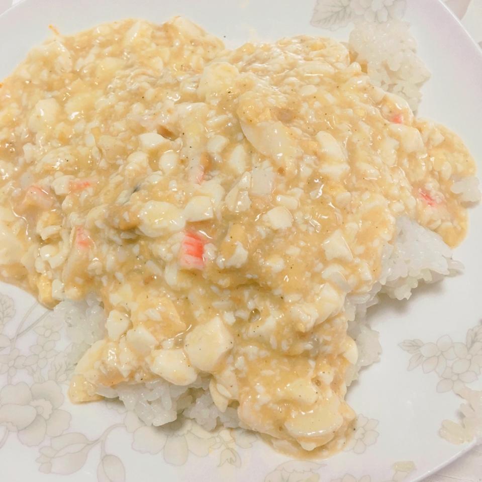 蟹黄豆腐（咸蛋黄版）