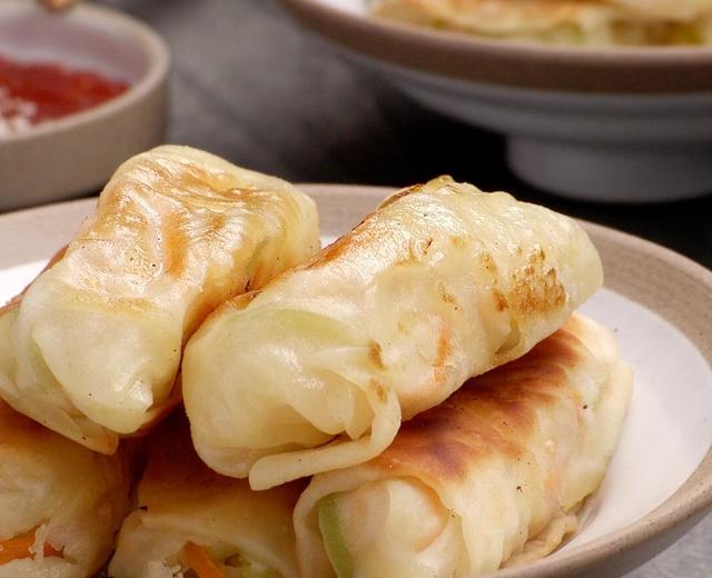 饺子皮薄饼卷的做法