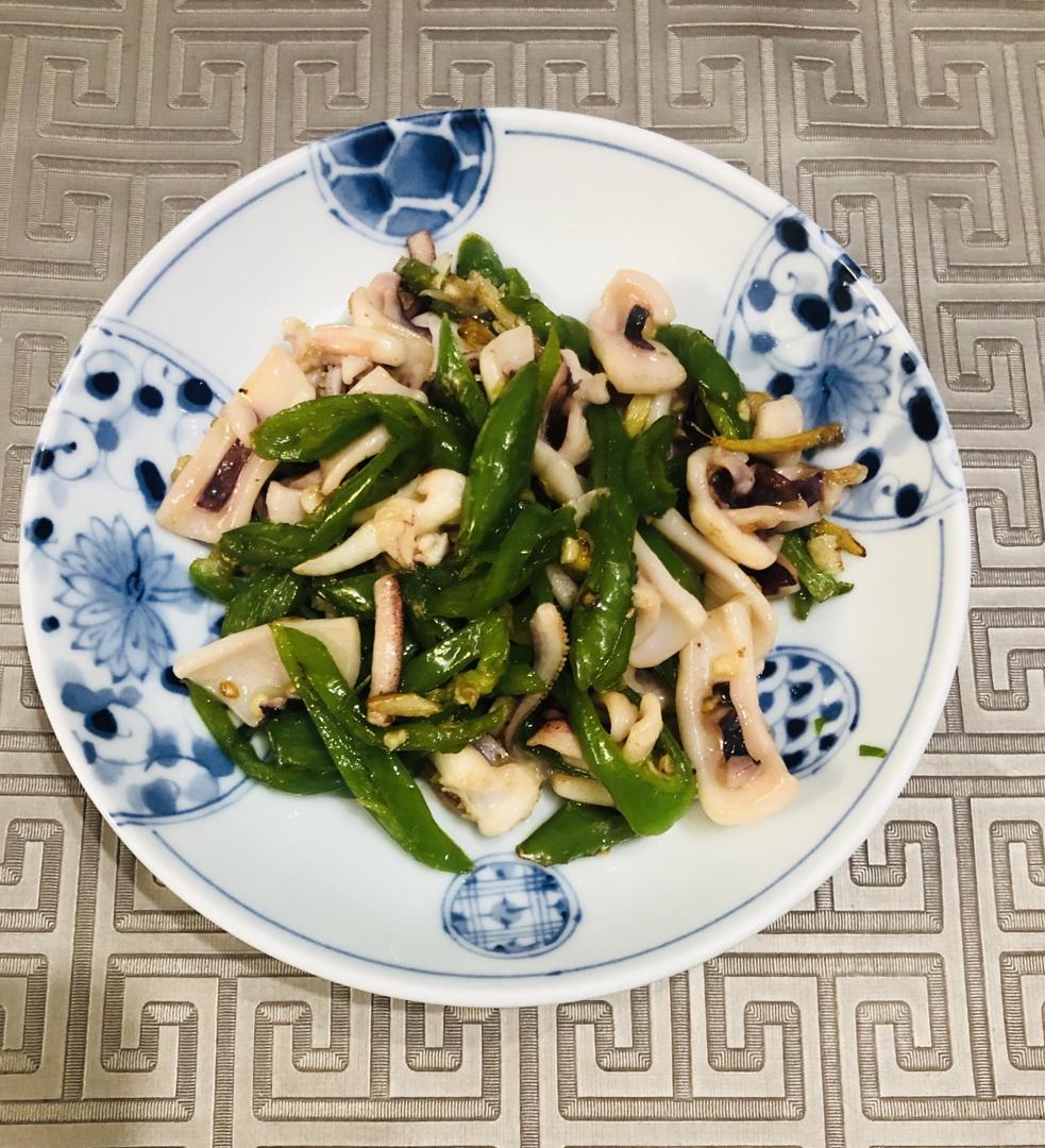 青椒炒鱿鱼
