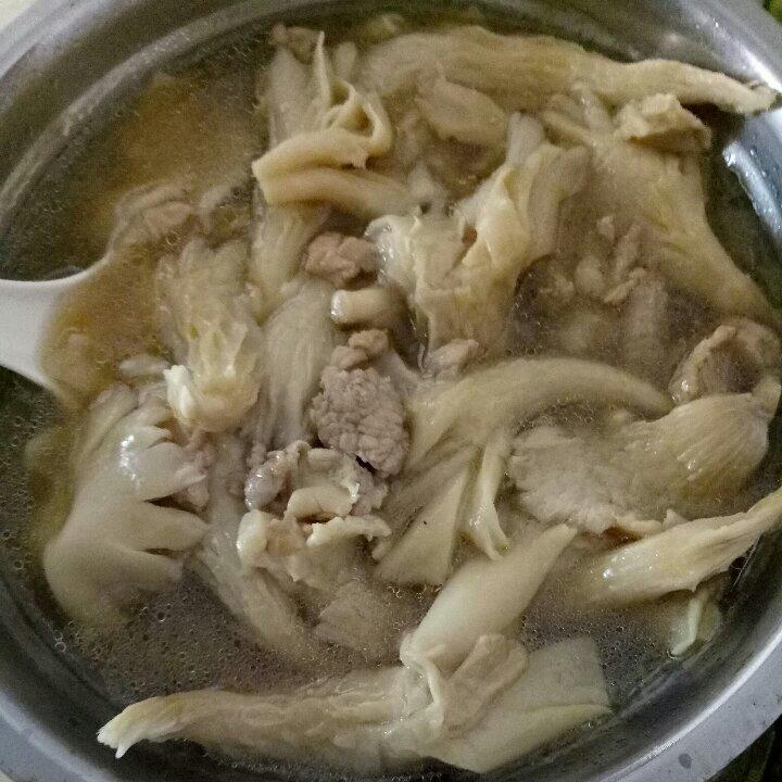 平菇肉末汤