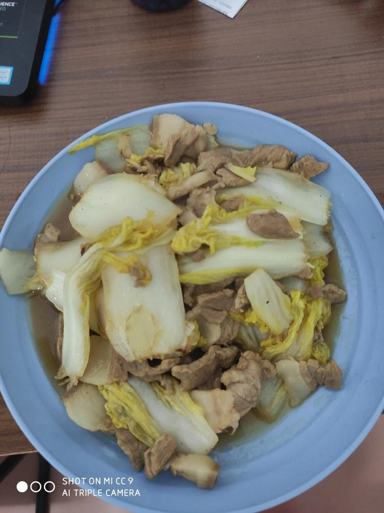 【两分钟快手下饭菜】娃娃菜炒肉片