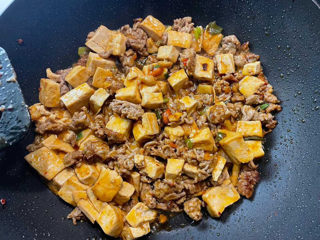 简单易做好吃的肉沫豆腐不辣版