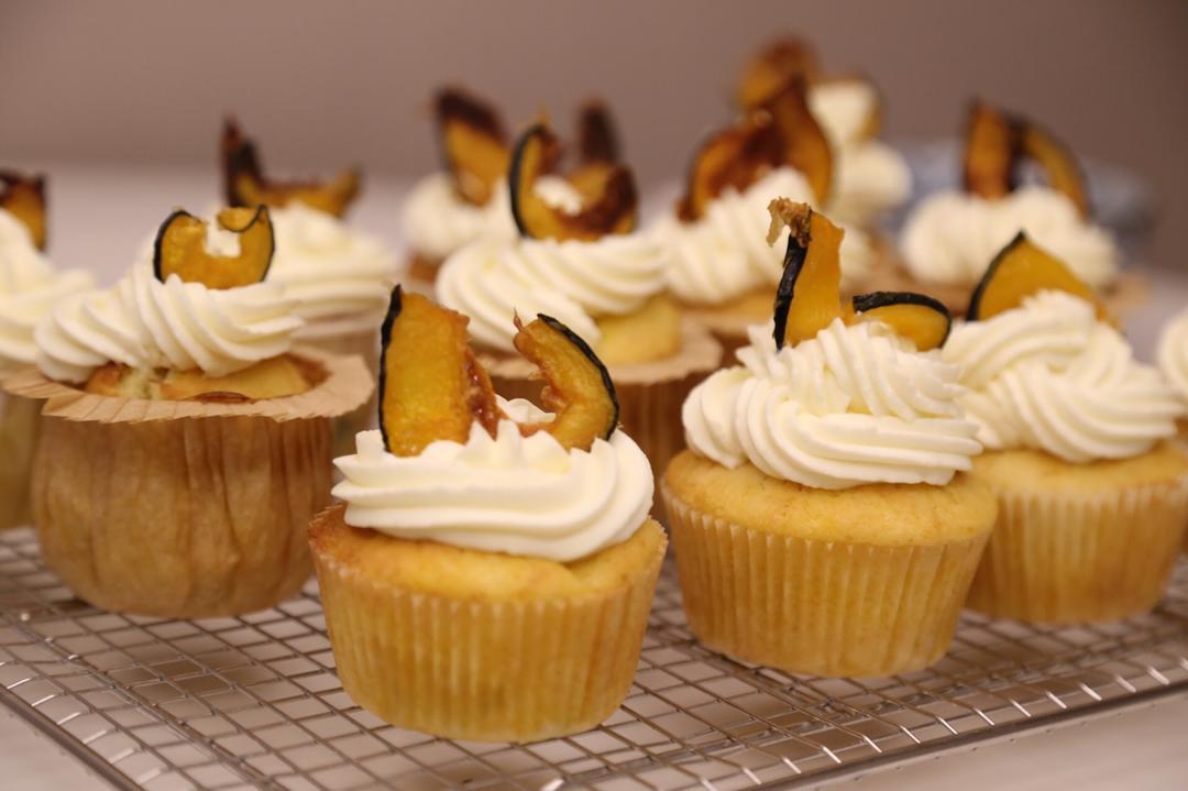 黄金秋日cupcake（南瓜焦糖风味cupcake）
