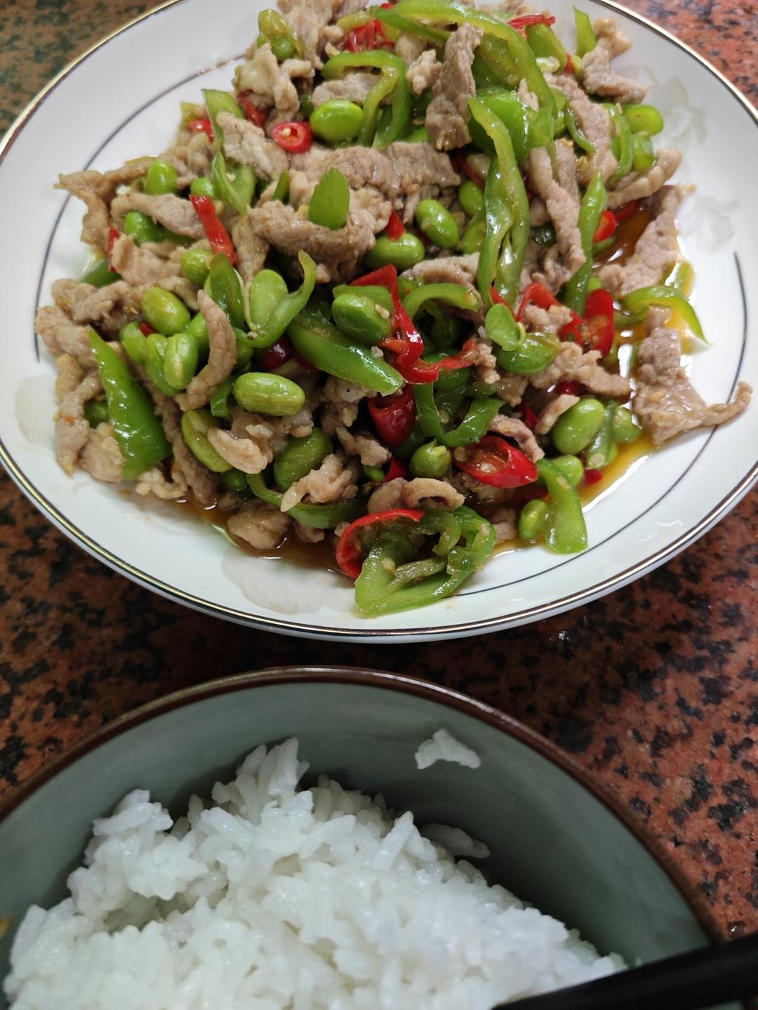 毛豆炒肉（米饭杀手系列八）