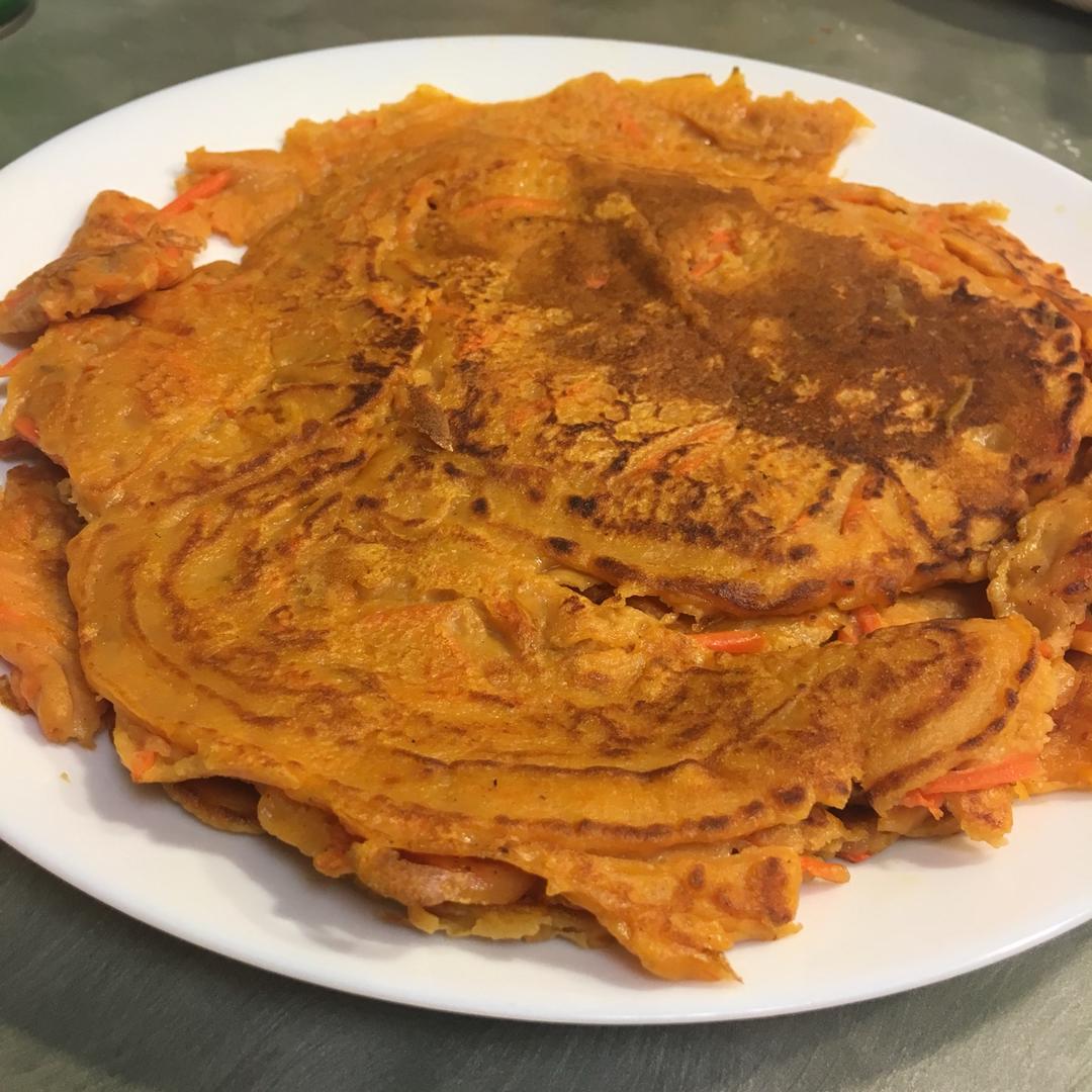 胡萝卜鸡蛋饼