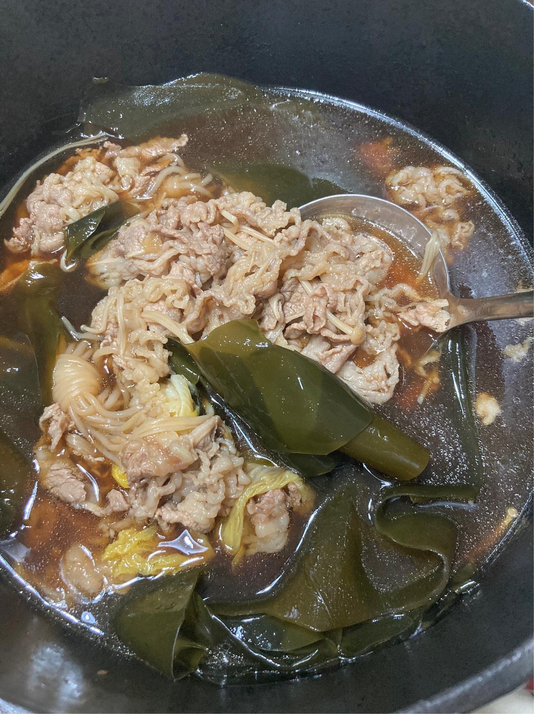 【日式寿喜锅】不用蘸料的火锅，有日式酱油和味淋就搞定