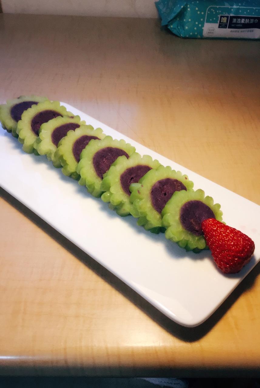 紫薯苦瓜圈