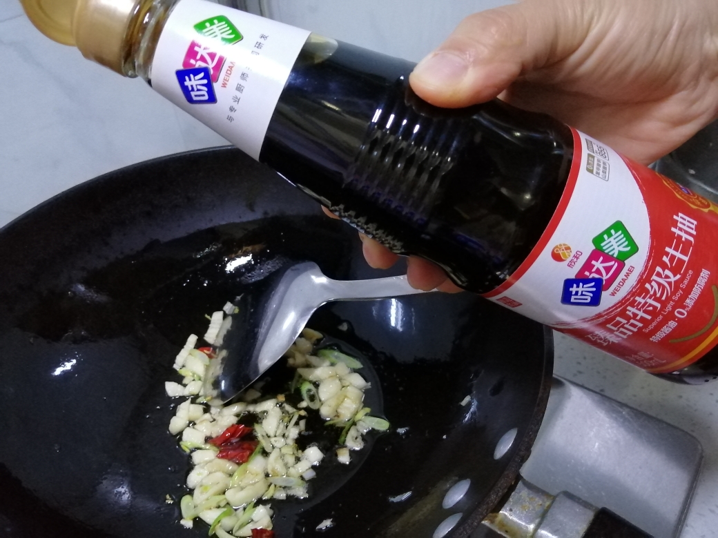 海米小油菜的做法 步骤5