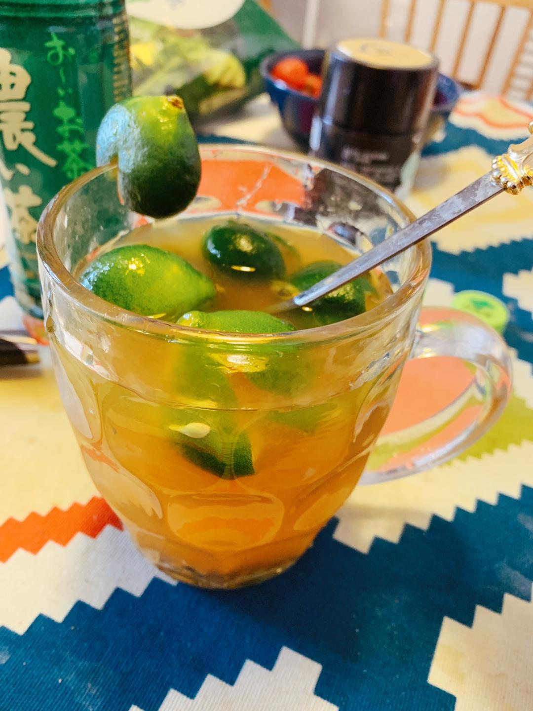 维C爆表的超健康百香果青柠蜂蜜绿茶