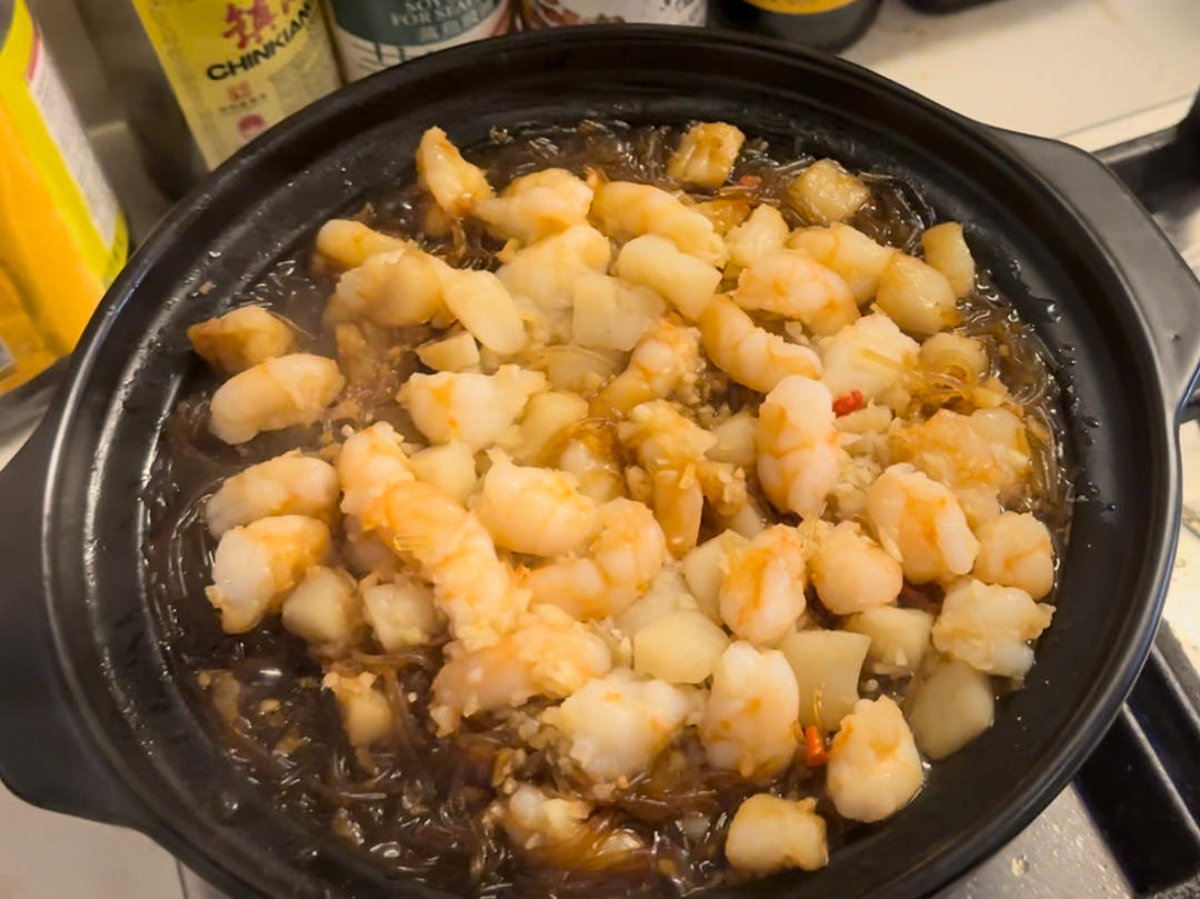 虾仁粉丝煲
