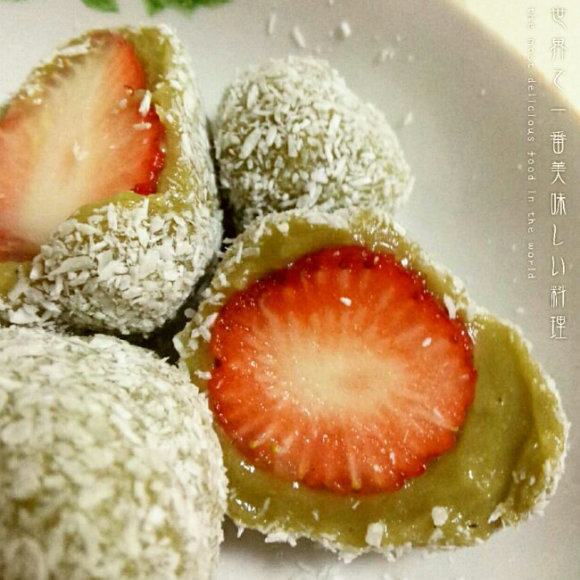 抹茶红豆大福