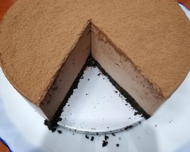 6寸慕斯蛋糕（巧克力味）的做法