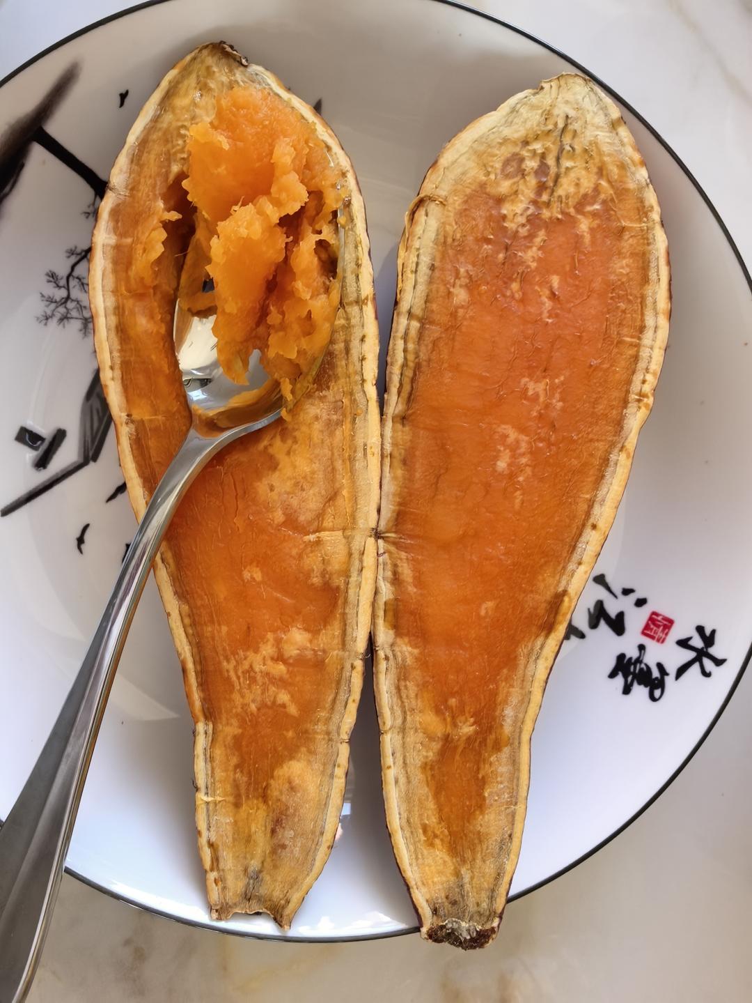 【糯唧唧的烤红薯】糖油四溢皮肉分离外糯里嫩吸溜着吃！