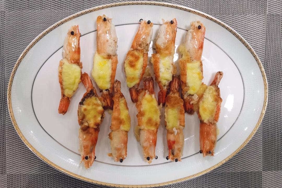 空气炸锅芝士焗大虾