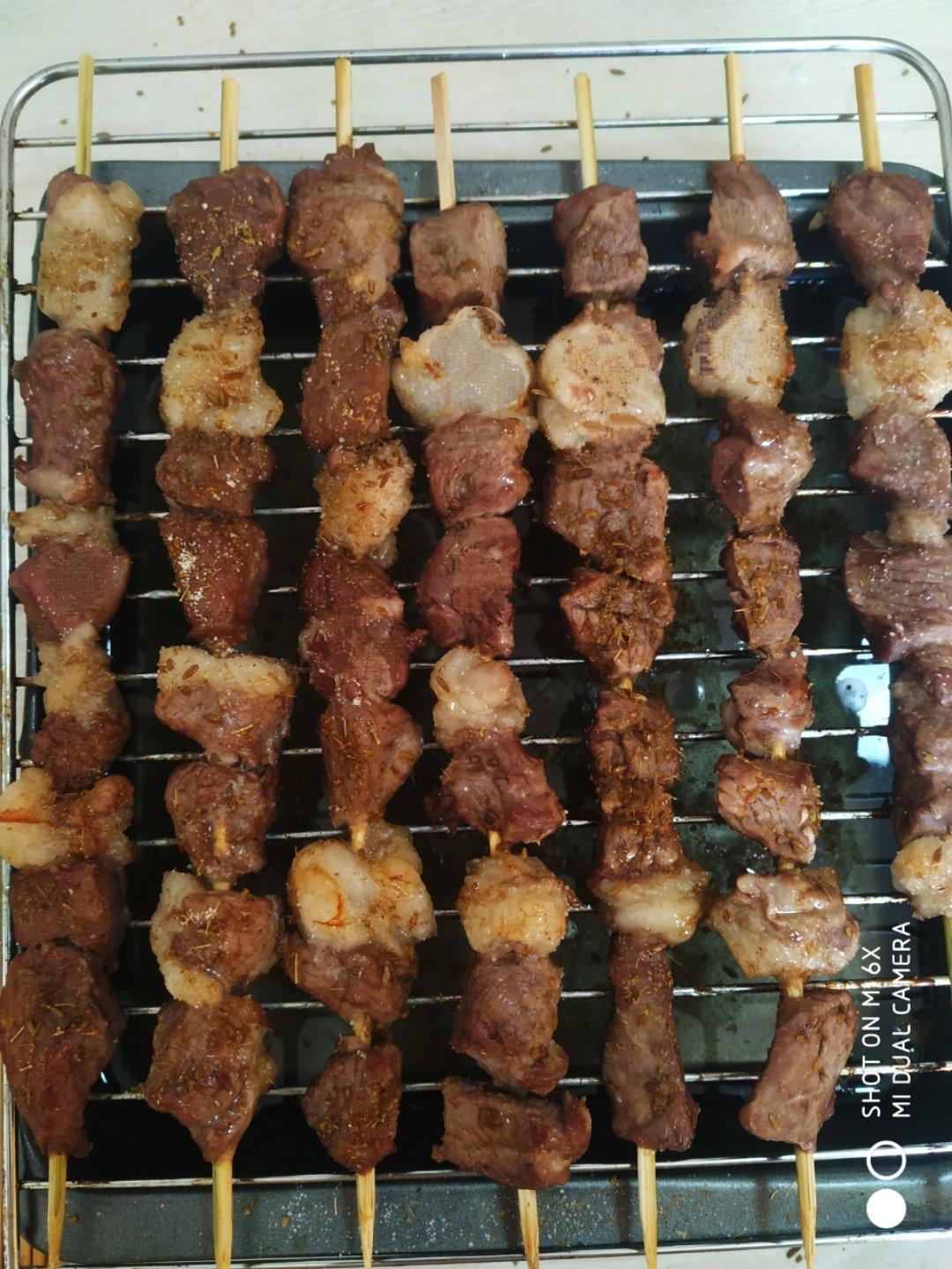 太给力——烤羊肉串（烤箱版）