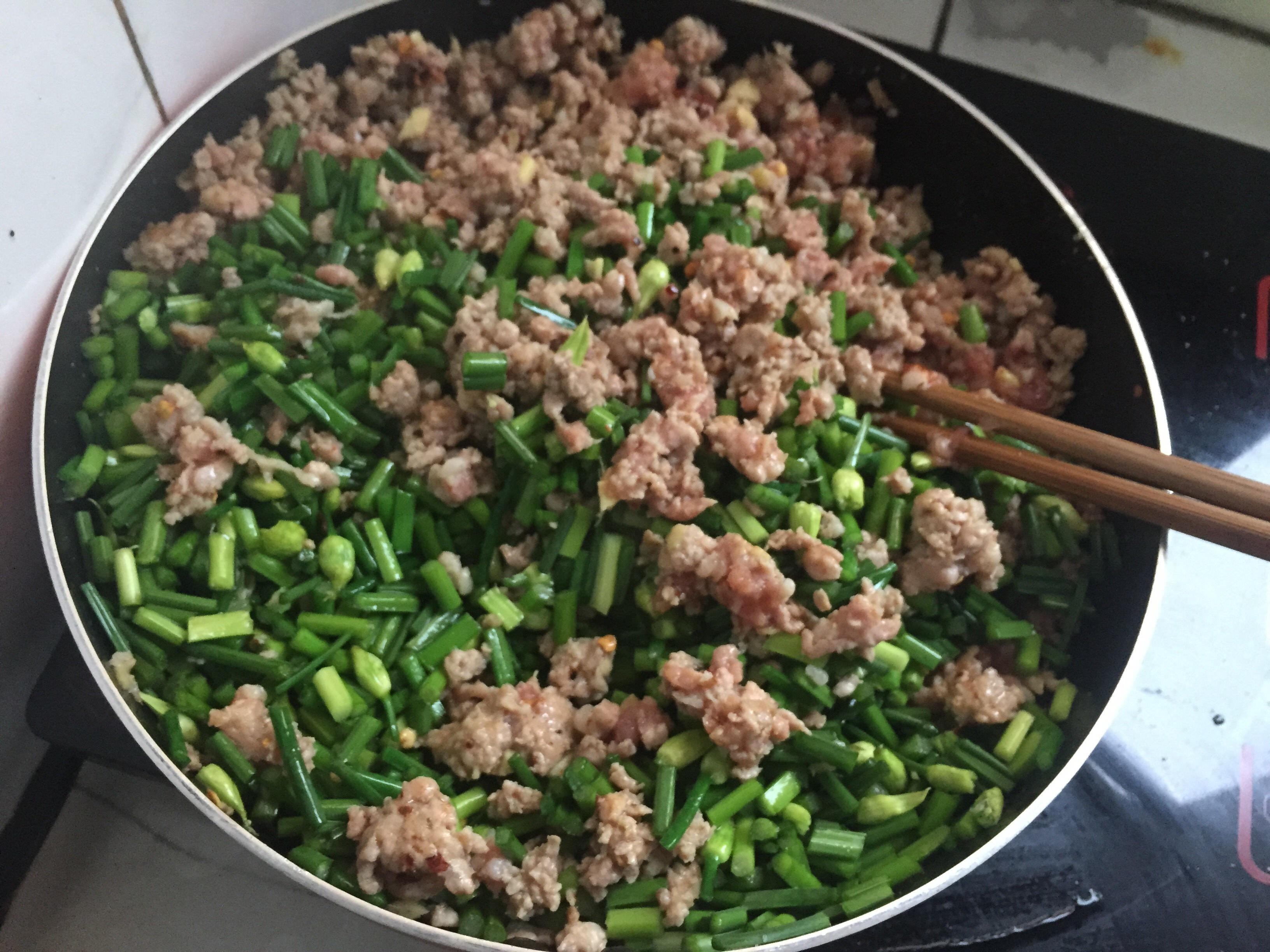 下饭菜：韭菜苔肉沫（待友菜）的做法 步骤4