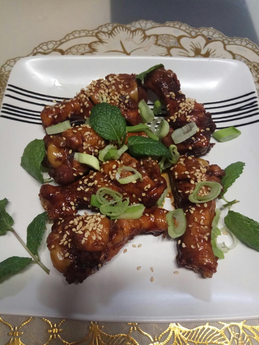 姜涵文做的清爽啤酒鸡翅根