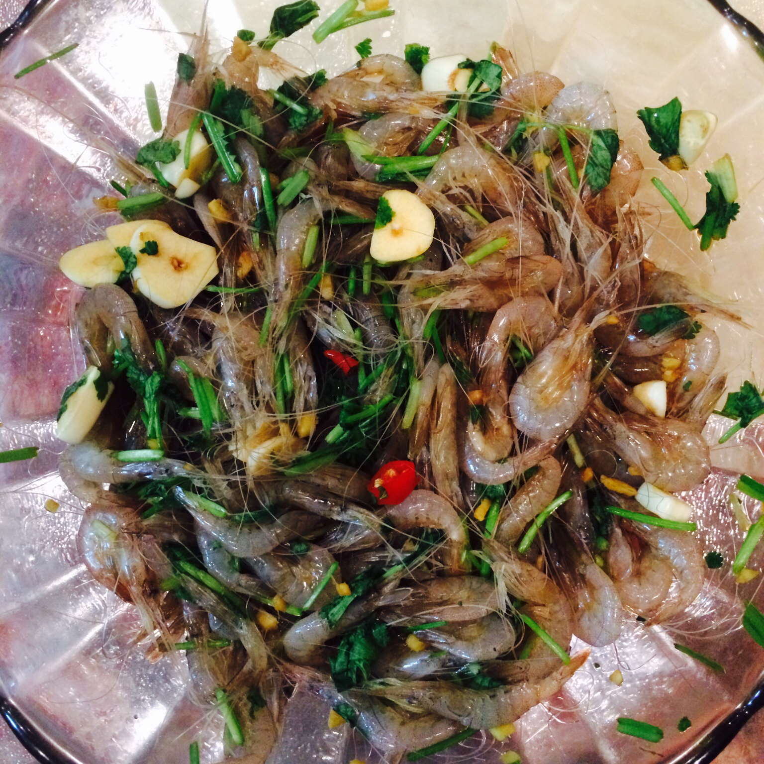 卤青虾