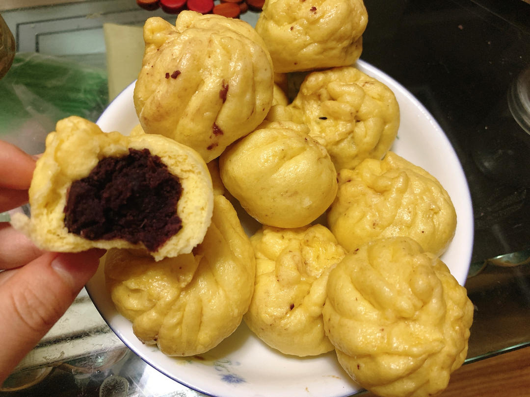 紫薯南瓜包