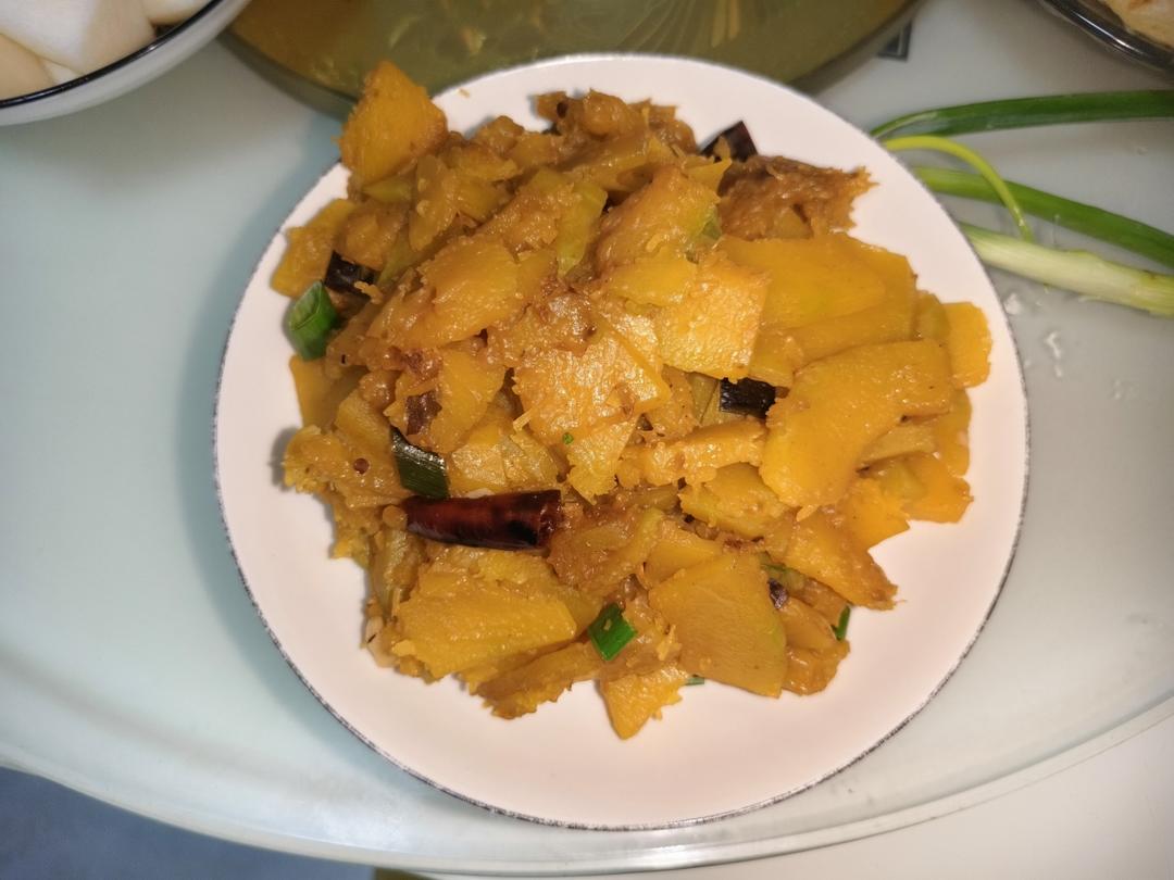 清炒老南瓜