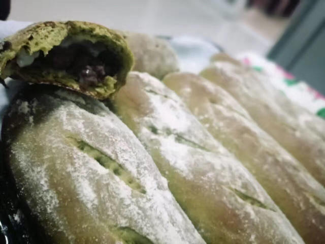 麻薯夹心抹茶软欧
