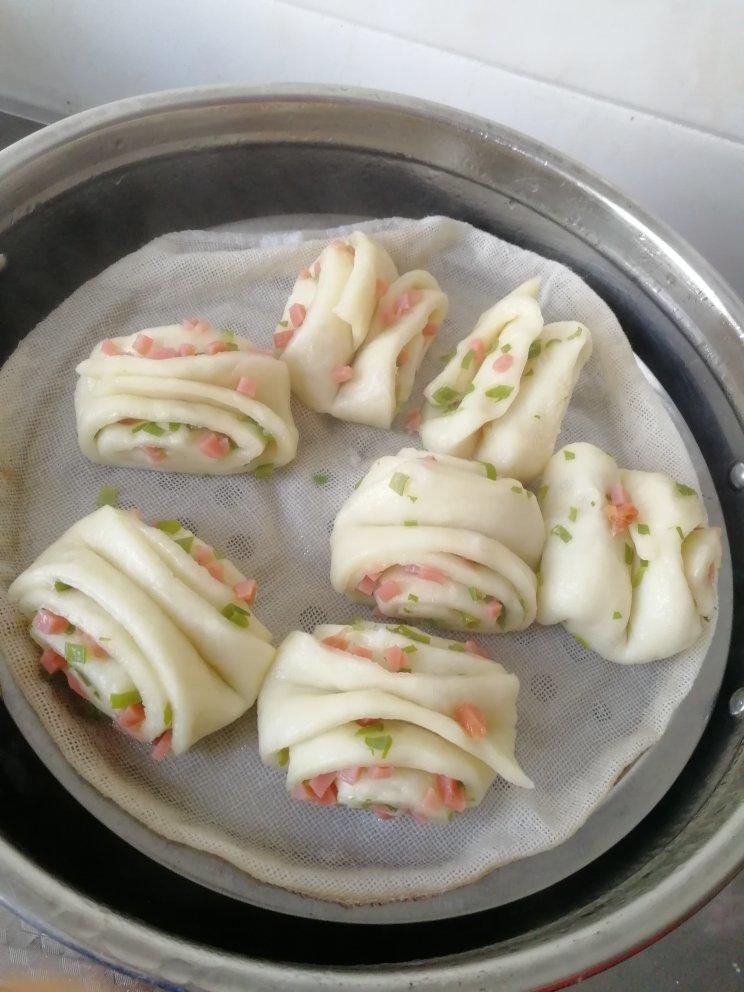 重葱火腿花卷