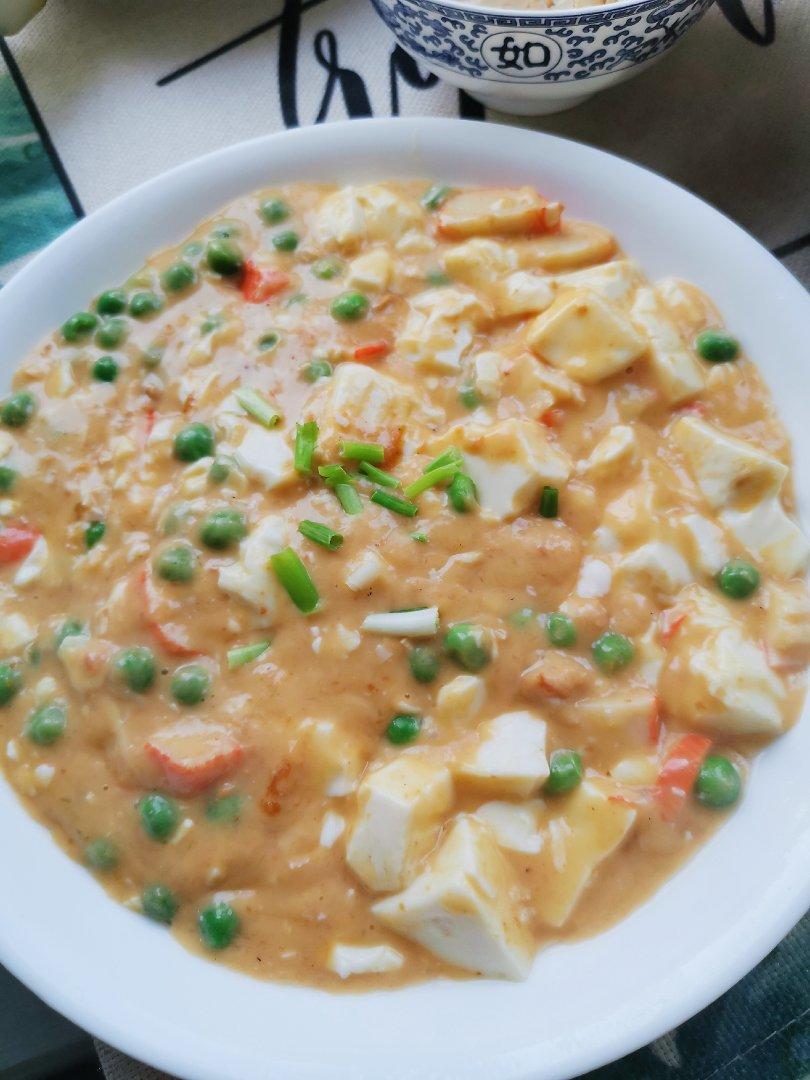 蟹黄豆腐（咸蛋黄版）
