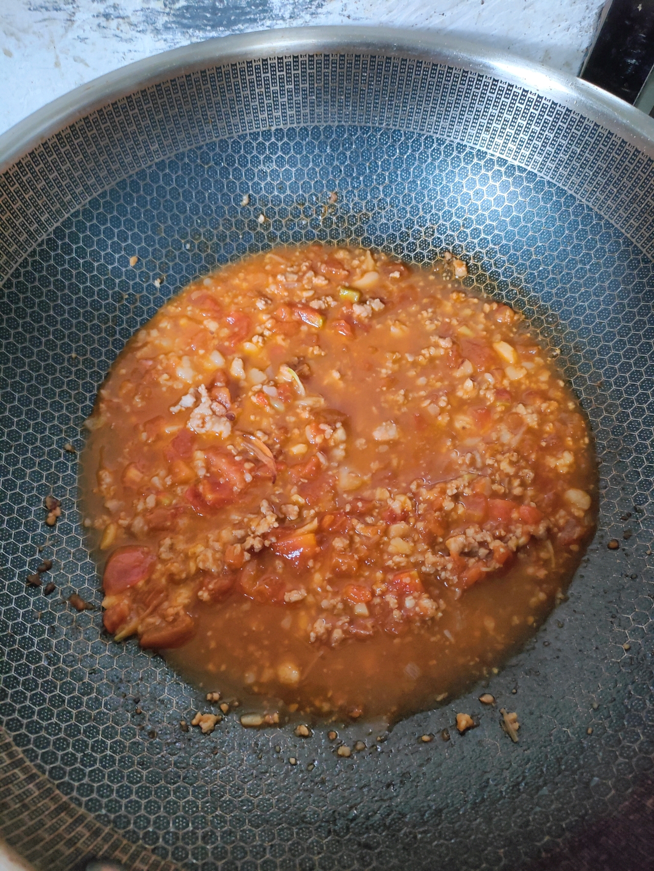 简单好吃的番茄肉酱面