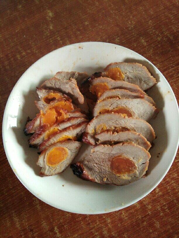 咸蛋叉烧肉（好吃得爆炸）