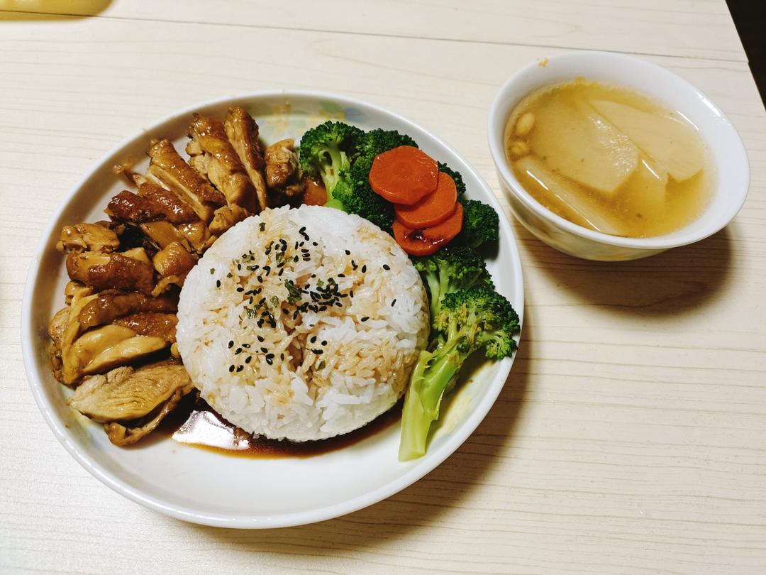 照烧鸡腿饭
