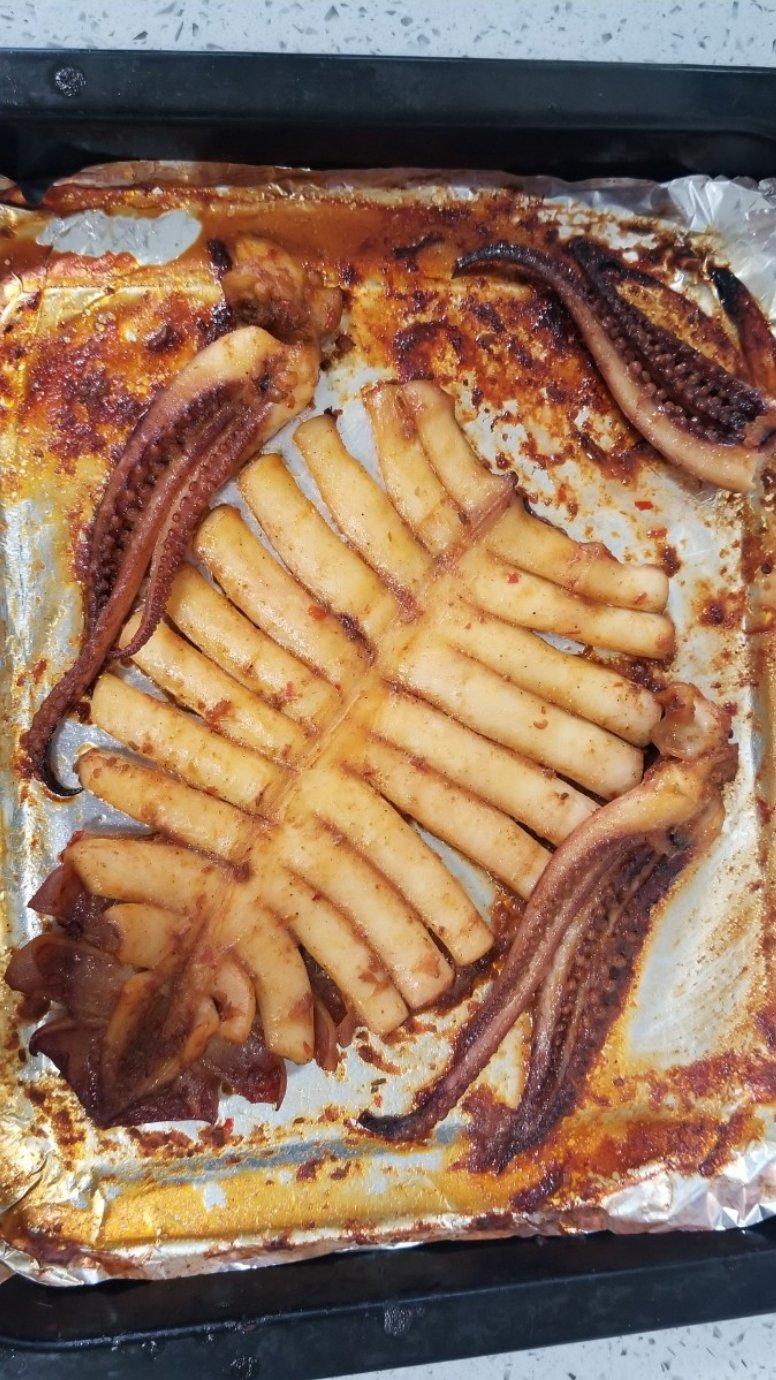 烤鱿鱼（烤箱版）秒杀铁板烧