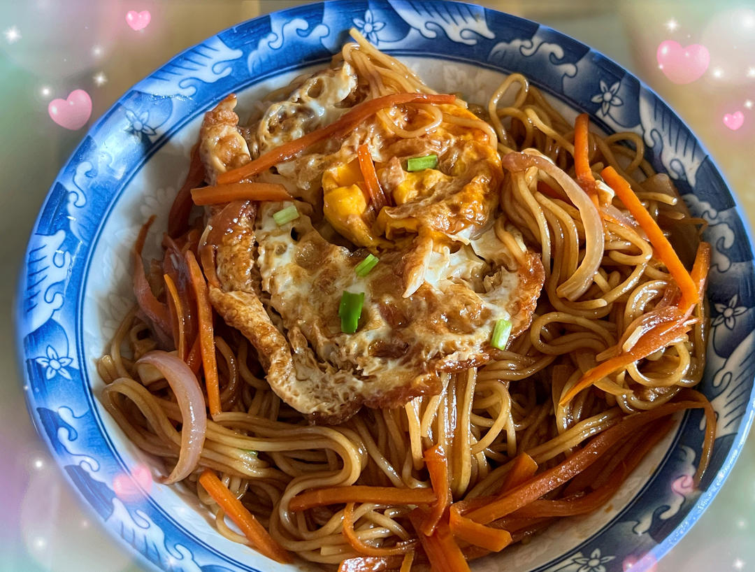 鸡蛋焖面