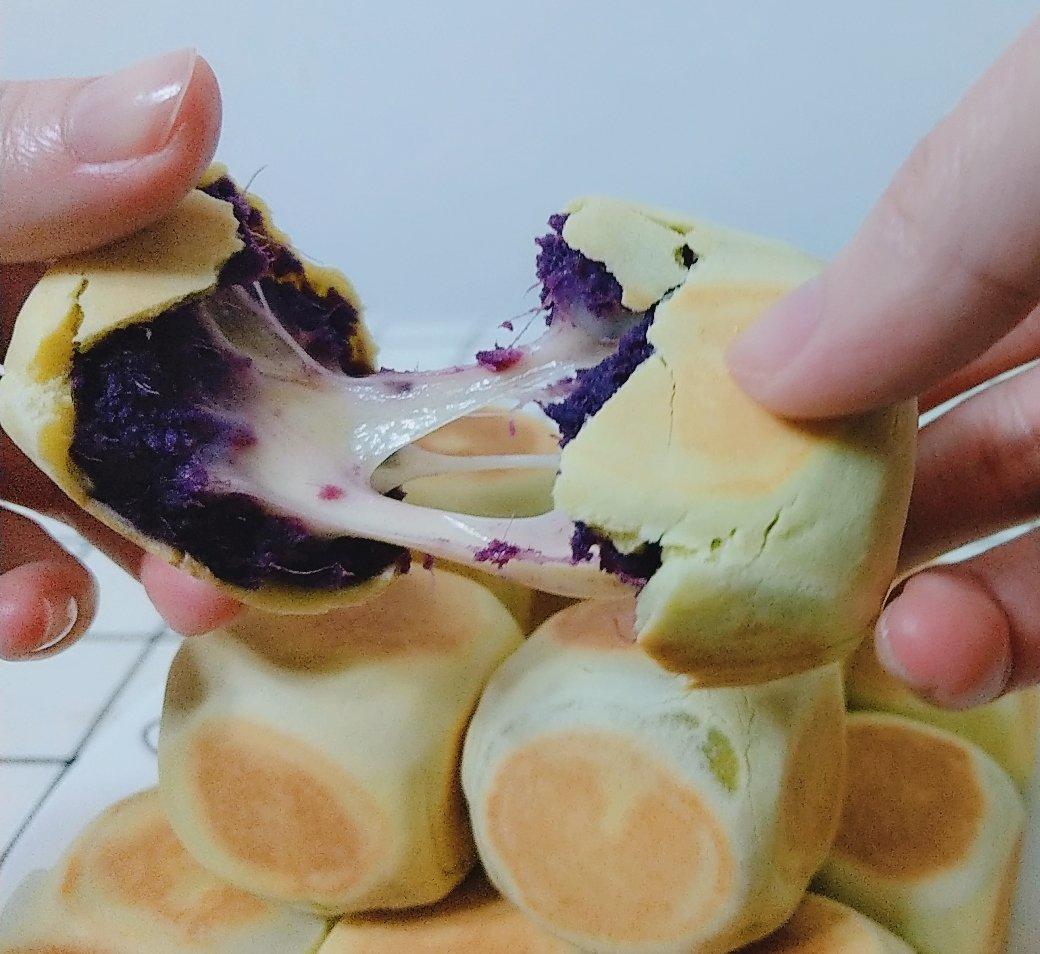 网红爆浆紫薯仙豆糕(低卡版)超长拉丝