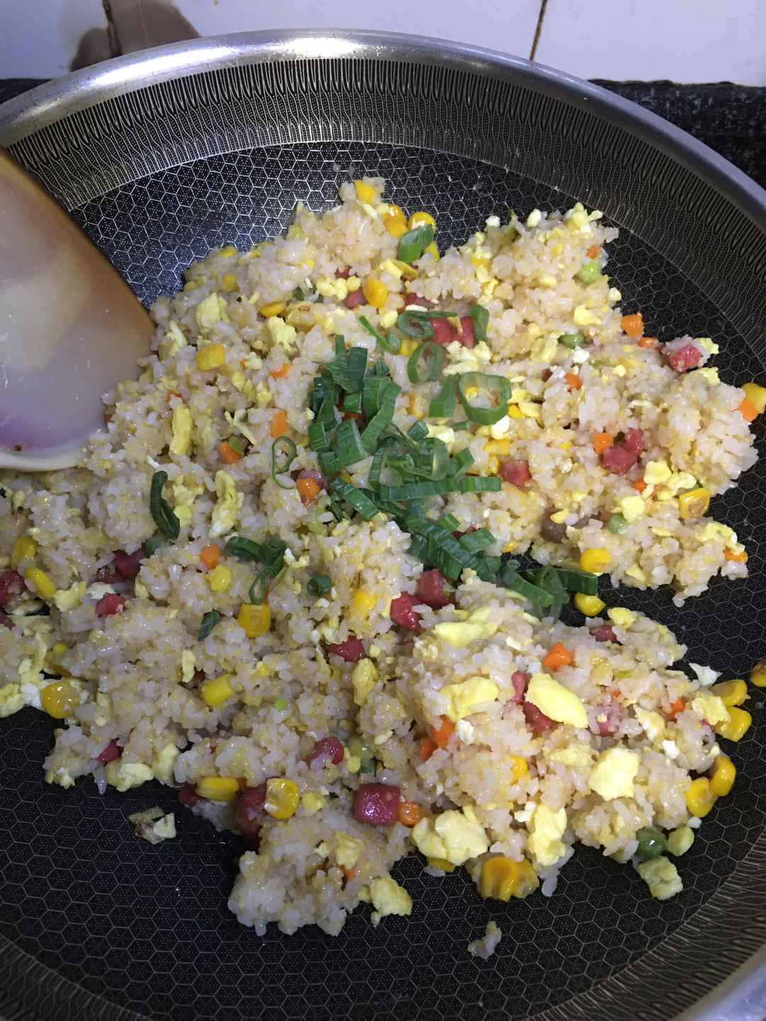 色香味俱全༄「玉米🌽火腿炒饭」༄的做法 步骤12