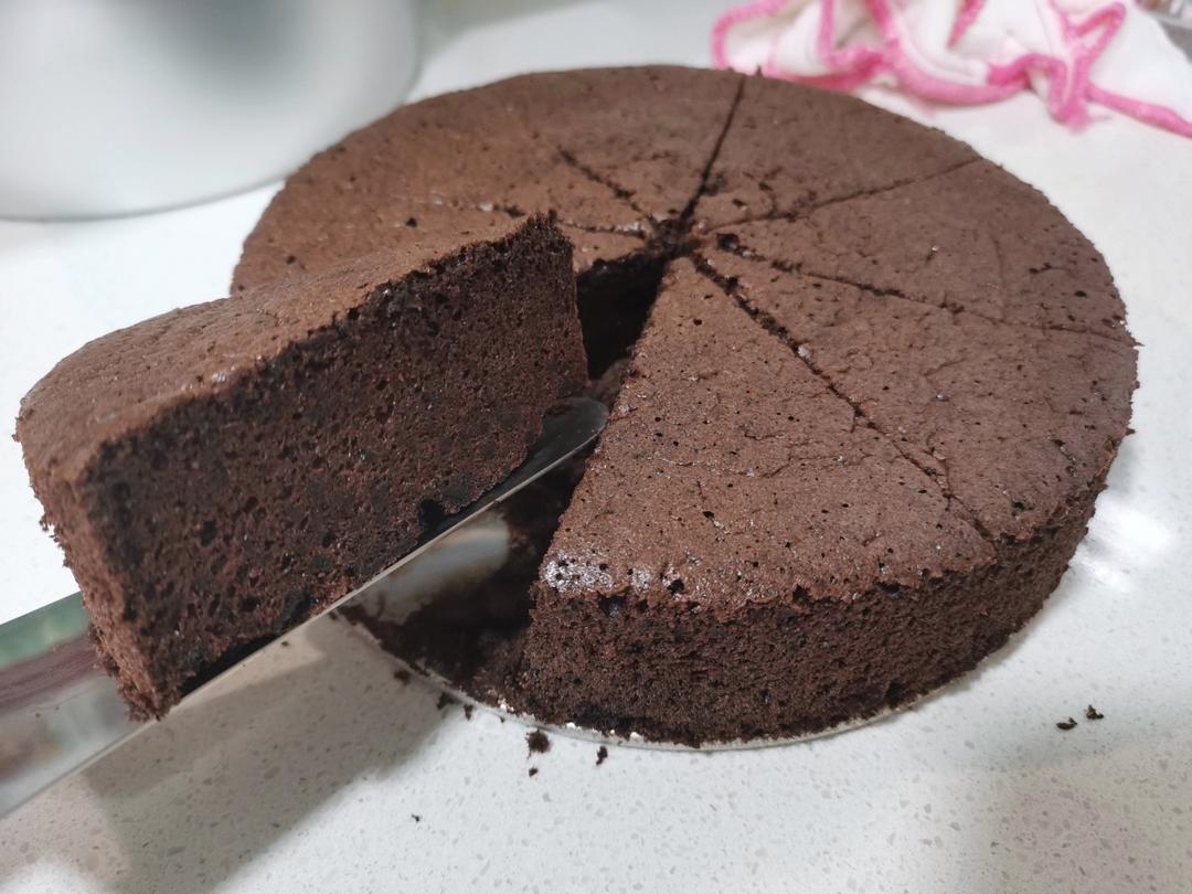 八寸可可粉巧克力戚风蛋糕