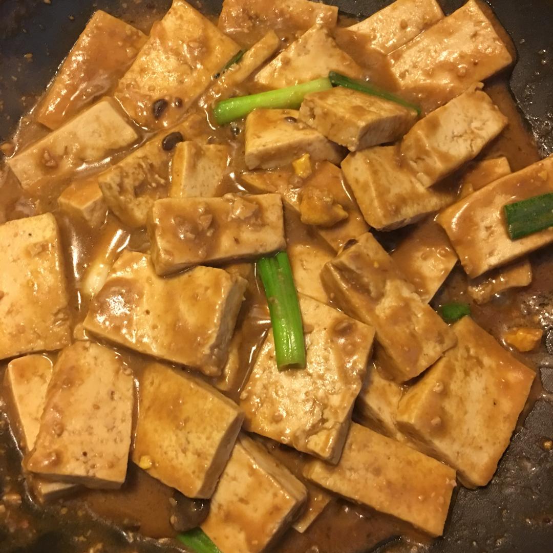 葱烧豆腐