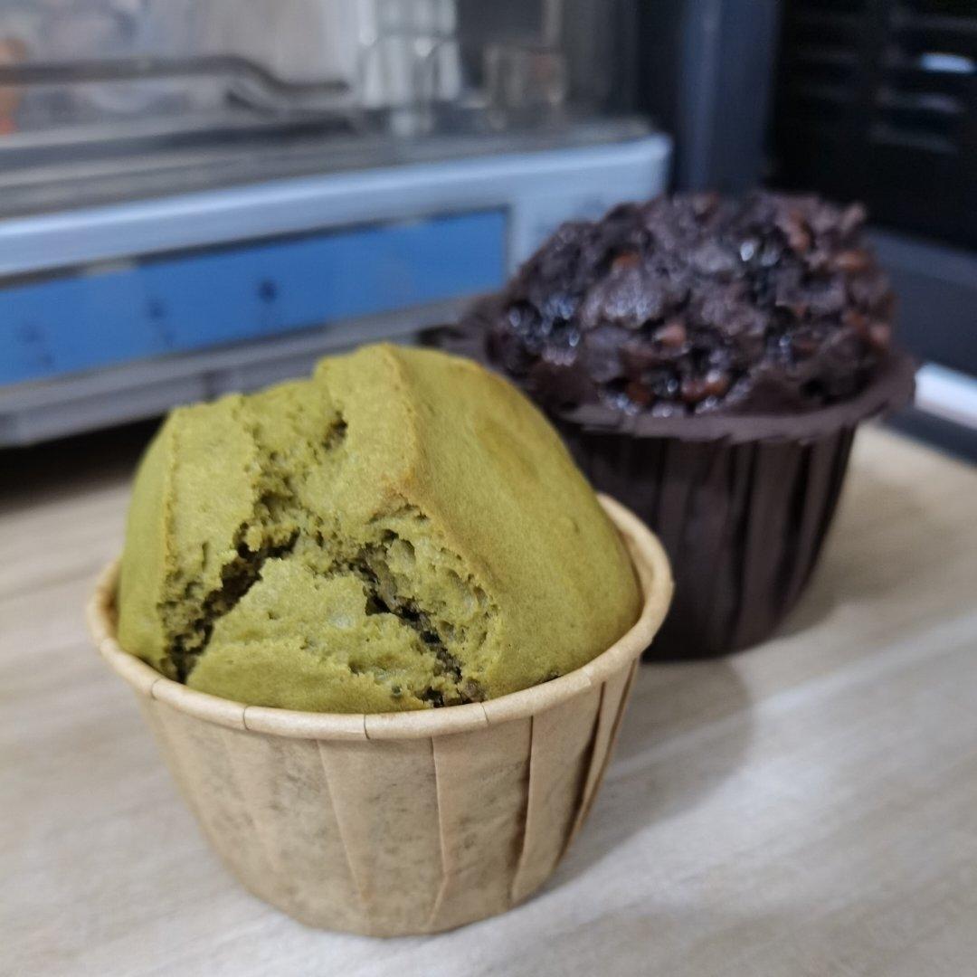 超简单的抹茶蜜豆玛芬
