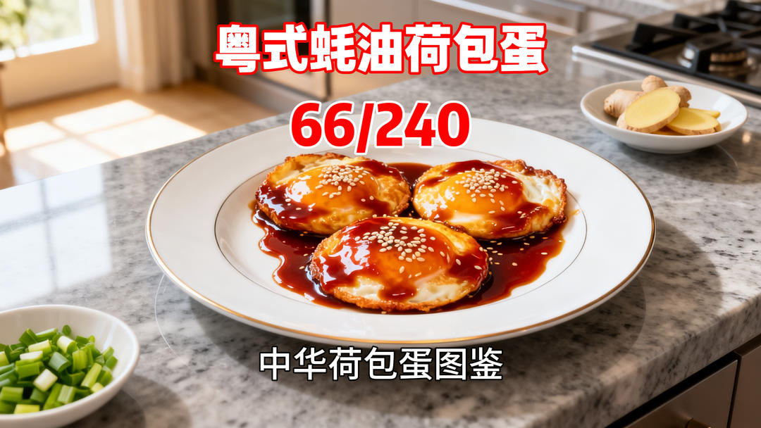 蚝油荷包蛋——广东人的鲜味密码，酱汁挂蛋咸鲜回甘
