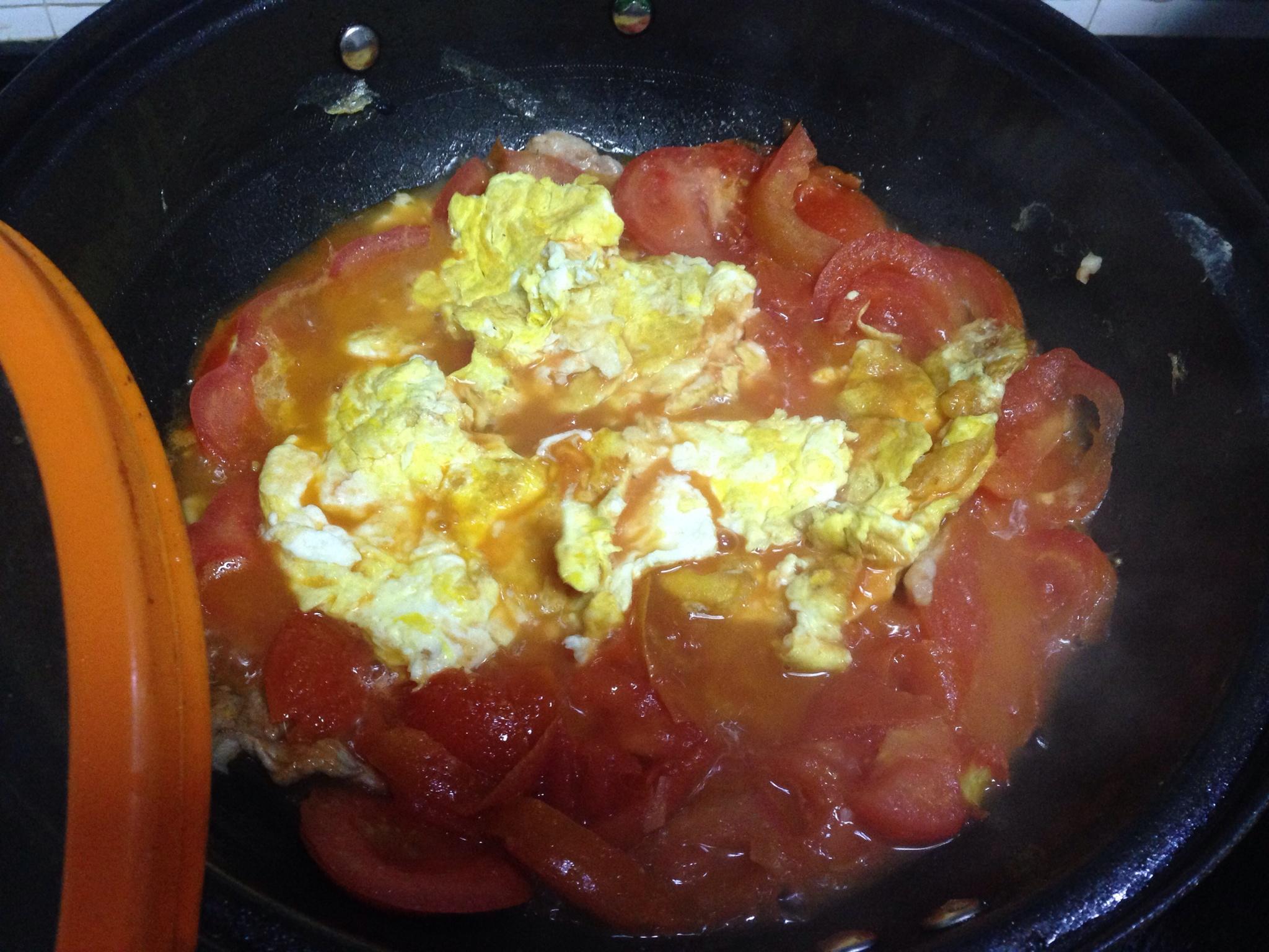 蕃茄炒蛋的做法 步骤4