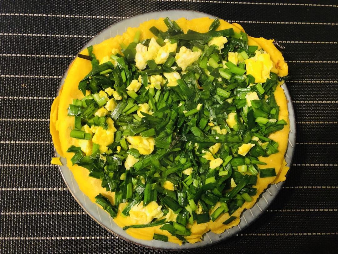 韭菜鸡蛋糊饼