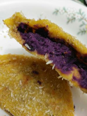 紫薯南瓜饼的做法 步骤7