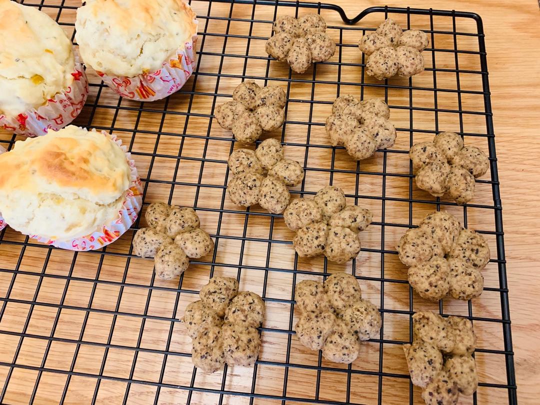 (珍妮曲奇+网红曲奇)咖啡小花配方/烘焙视频饼干篇2