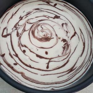 8寸  斑马纹戚风蛋糕的做法 步骤8