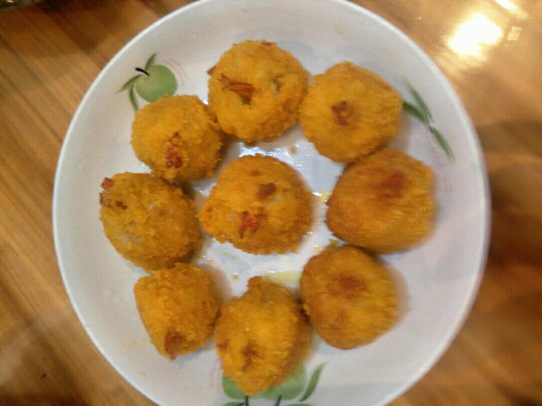 土豆泥鲜虾球