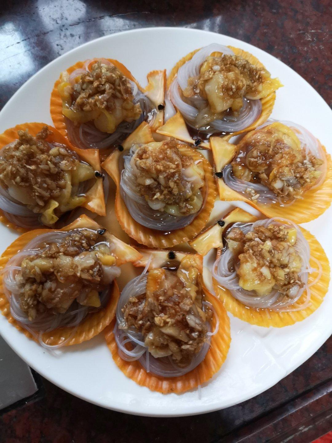 蒜蓉粉丝蒸扇贝