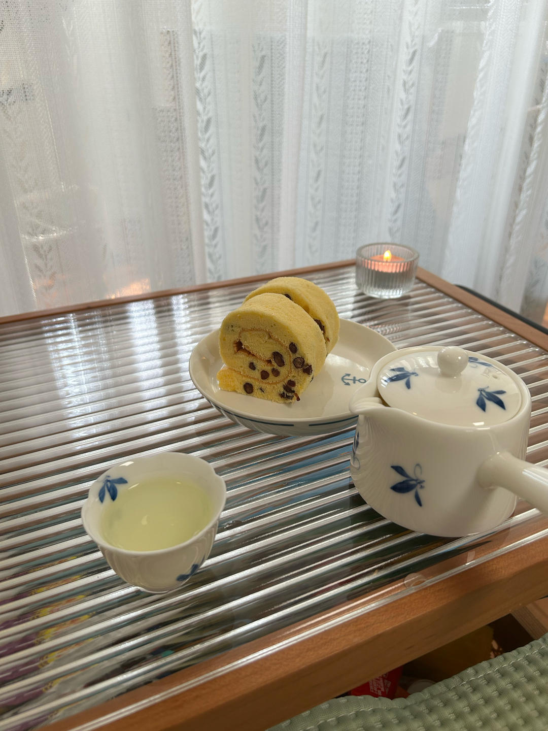 蜜红豆蛋糕卷