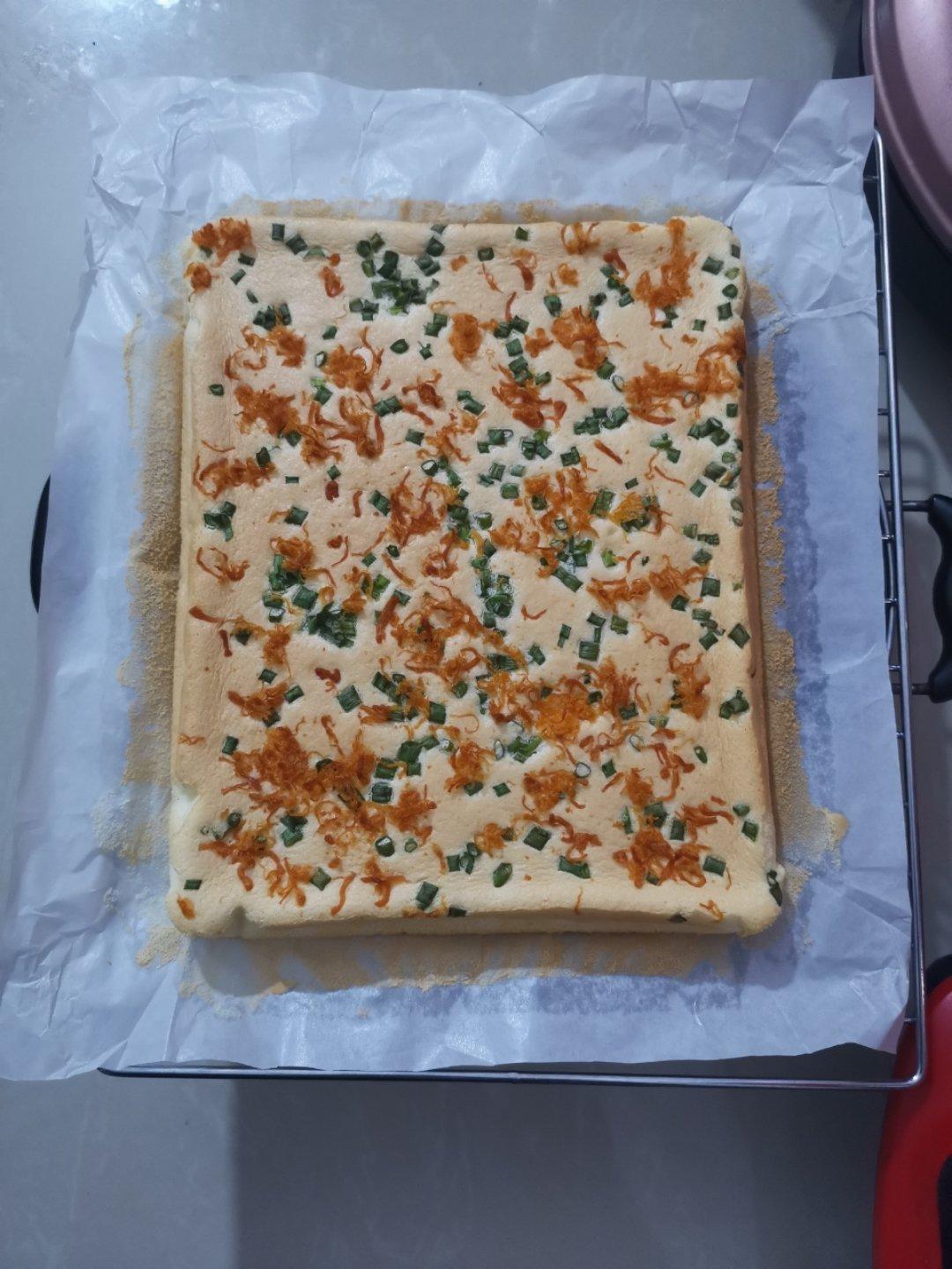 香葱肉松蛋糕卷这样做‼️满屋飘香（小视频食谱）